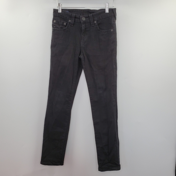 True Religion Skinny Black Jeans Back Pocket Flap - Picture 1 of 8